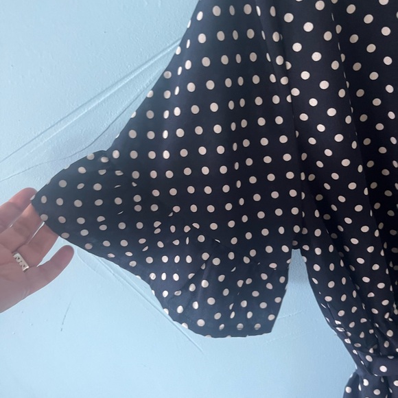 Women’s Polka Dot A-Line Loose Swing Dress Size M - Picture 6 of 13